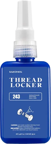 Miniatura 8 de ESKONKE Paquete de 3 Fijador de Roscas Azul 243 + Rojo 271 Removible y Permanente de Bloqueo 5.07 Fl oz Tuercas y Pernos Sellador de Roscas y Cierre