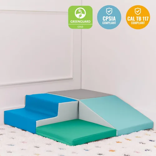 Miniatura 4 de ECR4Kids SoftZone Junior Little Me - Escalador de esquina, juego para principiantes, contemporáneo, 4 piezas