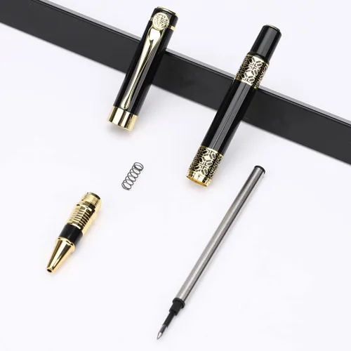 Miniatura 6 de YIVONKA Bolígrafo de Repuesto Negro, Bolígrafo de Lujo de Estilo Clásico Retro, Mejor Juego de Bolígrafos de Regalo para Hombres y Mujeres
