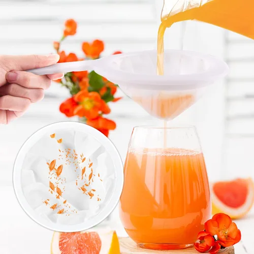 Miniatura 4 de WXJ13 Colador de malla de nailon ultrafino, malla de yogur de alimentos, colador de malla fina de plástico con mango para filtrar jugo, leche, soja