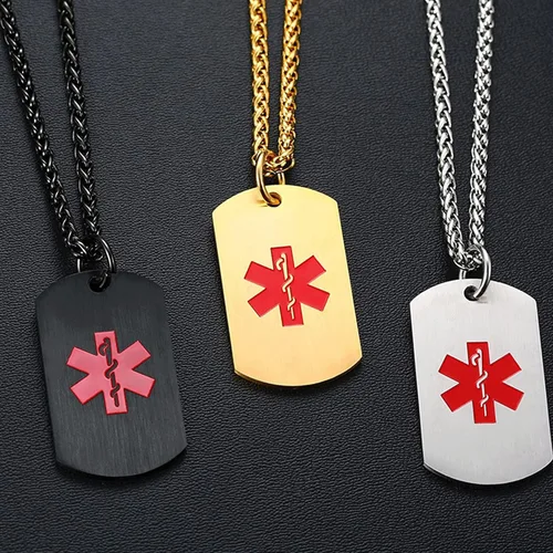 Miniatura 5 de VNOX PACEMAKER Pulsera de acero inoxidable para identificación de alerta médica unisex de 8.0 in