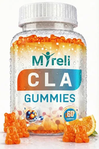 CLA - Gomitas veganas de 1000 mg para hombres y mujeres, 1000 mg, 60 masticables de ácido linoleico conjugado vegano para apoyo corporal magro y