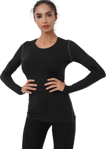 Miniatura 65 de NELEUS - Camisa deportiva de compresión atlética, de manga larga, para mujer, dry fit, paquete de 3