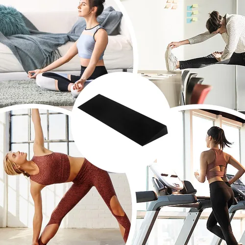 Miniatura 4 de Cuña en cuñas para sentadillas grandes de espuma de yoga, bloque de cuña para sentadillas profundas y estiramiento de pies, tabla inclinada