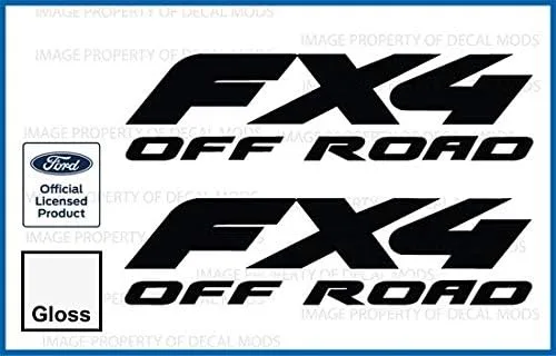 Miniatura 3 de FX4 Offroad - Adhesivos troquelados para Ford F250 F350 Super Duty (1997-2010), juego de 2 unidades, color negro brillante