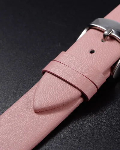 Miniatura 4 de uxcell Correa de cuero genuino de varios tamaños, correa de reloj de cuero fina y elegante plana para hombres y mujeres