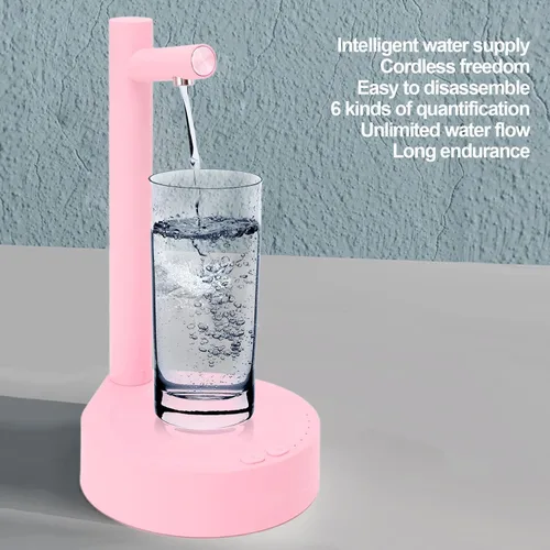 Miniatura 2 de Dispensador de botellas de agua de escritorio portátil extraíble de 6 velocidades ajustable Bomba de botella de agua eléctrica para oficina en casa