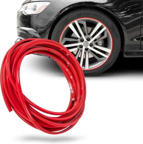 Miniatura 7 de True Line Automotive Protector de llanta para ruedas de coche (negro brillante), protector de rueda en forma de L, cinta adhesiva 3M Brillo negro