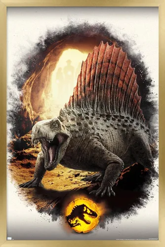 Miniatura 17 de Trends International Jurassic World: Dominion - Póster de pared focal Dimetrodon, 22.375 x 34 pulgadas, versión enmarcada en negro Versión con marco