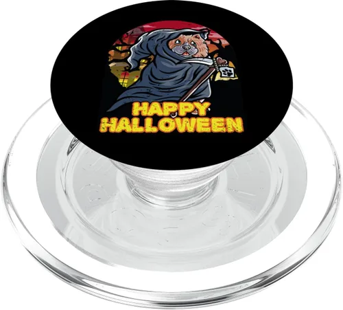Miniatura 7 de Chow Chow Happy Halloween Costume Grim Reaper PopSockets Standard PopGrip