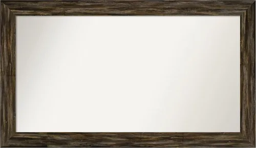 Miniatura 52 de Amanti Art Espejo de baño marrón para sobre el fregadero, 25 x 25 pulgadas, hecho a medida, espejo de tocador cuadrado marrón medio, marco de madera