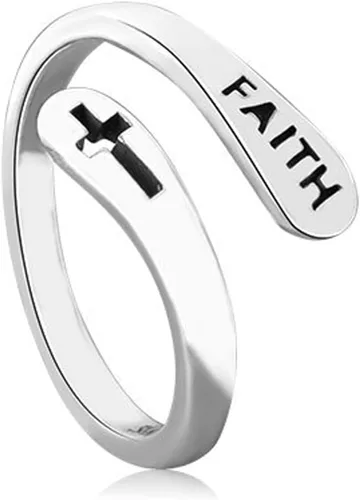 Miniatura 39 de Anillo de plata de ley 925, minimalista, ajustable, hecho a mano, para mujeres y niñas