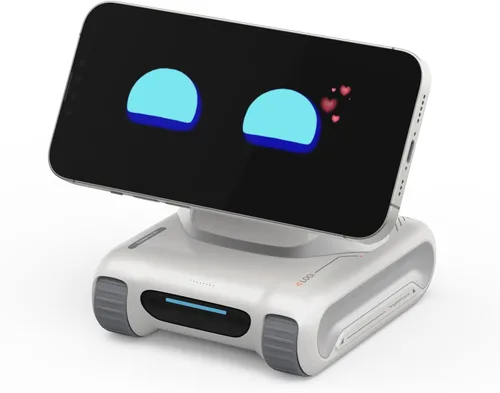 Miniatura 8 de LOOI Robot-Space Black-AI Compañero de escritorio, interacción de voz ChatGPT y Gemini, comprensión visual, personalidad y memoria, carga