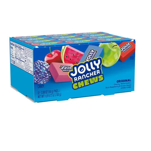 Miniatura 2 de JOLLY RANCHER Chews - Caja de dulces con sabor a fruta surtida, 2.06 onzas (12 unidades)