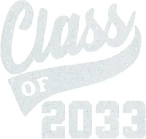 Miniatura 16 de Graduation Iron On Transfer, Class of 2033 Tshirt Decal, High School College Senior Shirt Sticker, HTV Graduate Patch, Pick Size Color, Iron-On Gold