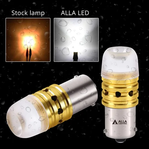 Miniatura 4 de Alla Lighting BA15S 7506 1156 Bombillas LED Xtreme súper brillantes 3497 2396 93 1003 199 1159 1141 P21W 87 7527 1093 1073, señal/cola de freno