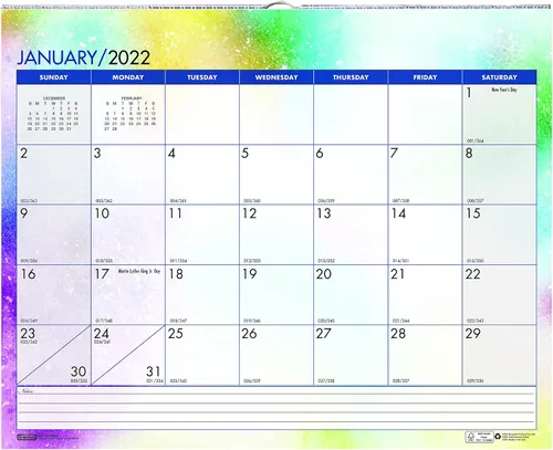 House of Doolittle Calendario mensual de pared 2022, Cosmos, 14 7/8 x 12 pulgadas, enero - diciembre (HOD3459-22)