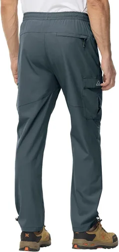 Miniatura 2 de TBMPOY Men's Hiking Pants Quick Dry Lightweight Stretch Wind Outdoor Causal Cargo Work Pants with 5 Pockets