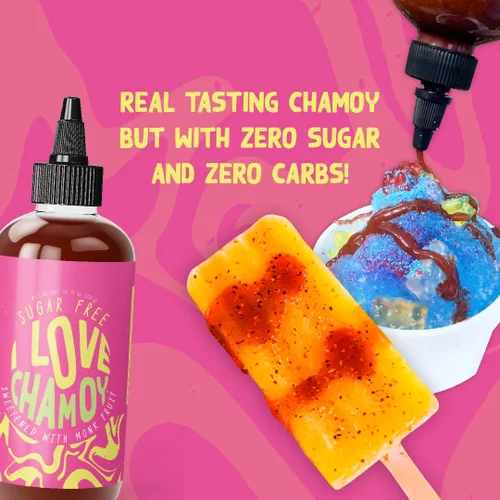 Miniatura 7 de I Love Chamoy Salsa - Salsa de chamoy sin azúcar para frutas - Perfecto para añadir un toque picante a tus aperitivos y platos favoritos - Auténtico