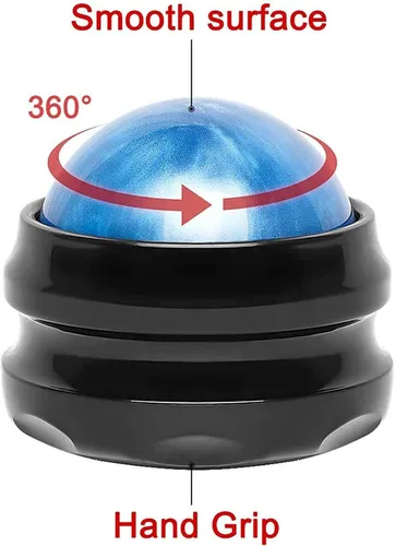 Miniatura 3 de WOVTE Bola de masaje, bolas de lacrosse, herramienta de auto masaje para dolores musculares, hombros, cuello, espalda, pies, cuerpo, tejido Azul