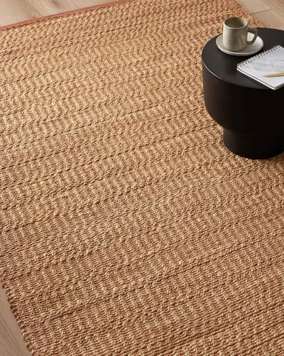 Miniatura 5 de Loloi Angela Rose Colton Collection CON-05 Natural/Clay 2'-0" x 3'-0", 0.38 pulgadas de altura, alfombra decorativa