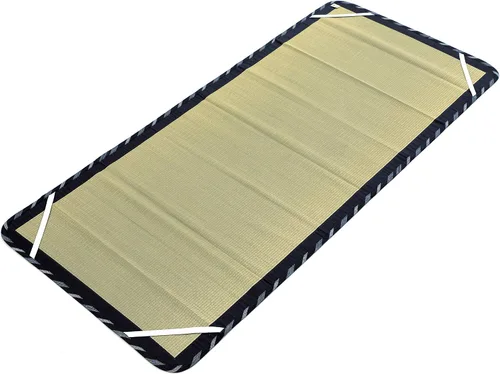 Miniatura 3 de MIINA Colchón de tatami tradicional japonés Igusa (Rush Grass), tapete para dormir, colchón de futón japonés, tapete Goza (individual, natural) 35 x