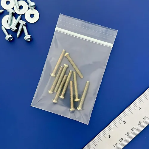 Miniatura 3 de Plymor 3 x 4 pulgadas (caja de 1000), bolsas de plástico con cierre de cremallera resistentes de 4 mil