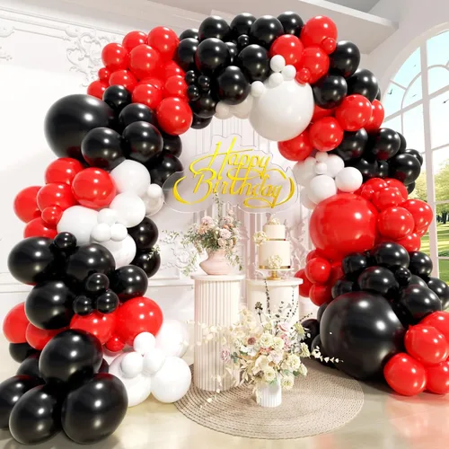 Miniatura 9 de Navy Blue Balloons Arch Kit with Star 157pcs, Different Size Navy Blue Metallic Gold Latex Balloon Garland Kit for 2026 Graduation Birthday