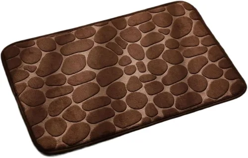antideslizante Alfombrilla De Baño Con Relieve De Adoquines, Alfombras De Baño Antideslizantes En Lavabo, Alfombra De Suelo Lateral De Bañera,