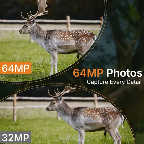 Miniatura 7 de GardePro Cámara E6 WiFi Trail (no celular), WiFi estable con antena externa, visualización de aplicaciones en el sitio, 64MP 1296P HD, visión