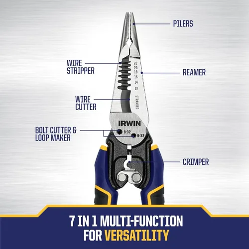 Miniatura 3 de IRWIN VISE-GRIP Pelacables, multifunción 7 en 1 (IWHT84002)