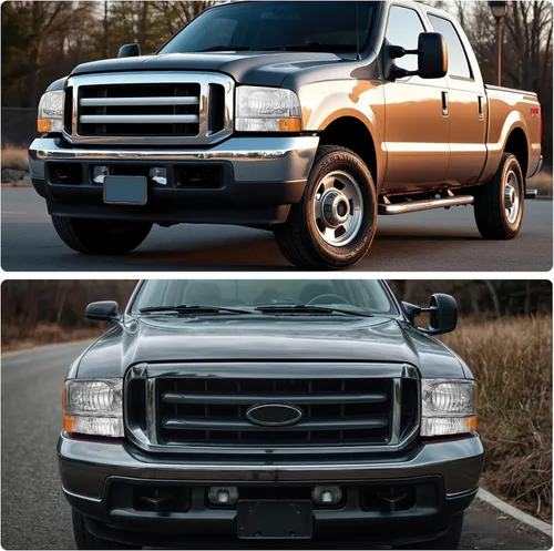 Miniatura 6 de DWVO Ensamblaje de faros Compatible con Ford F-250 F-350 F-450 F-550 Super Duty 1999-2004/Ford Excursion Pickup Truck 2000-2004 Señal Lámparas