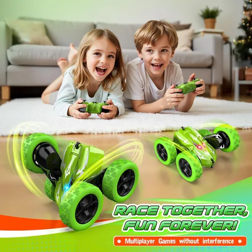 Miniatura 8 de Excitobo Coche de Control Remoto, 4WD 2.4GHz Coches RC Rápidos con Luces en las Ruedas, Juguetes para Niños de 3 a 12 Años, Regalos de Cumpleaños