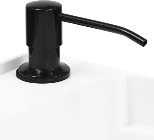 Miniatura 6 de Fregadero de utilidad ahorrador de espacio con grifo giratorio y dispensador de jabón, bañera de lavandería independiente que ahorra espacio