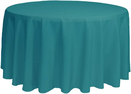 Miniatura 55 de YOUR CHAIR COVERS - Mantel redondo de poliéster prémium de 120 pulgadas - Mantel de lino color champán para mesas redondas estándar
