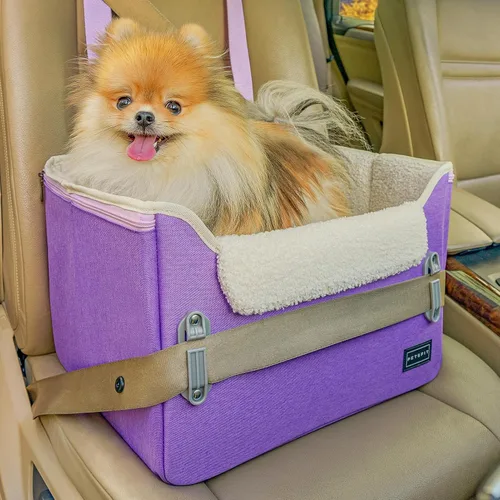 Miniatura 11 de PETSFIT Asientos de coche para perros pequeños – Hebillas de seguridad patentadas – Correa de seguridad – Asiento plegable elevador para perro