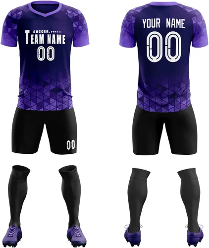 Camiseta de fútbol personalizada, número de nombre, uniforme de entrenamiento de equipo deportivo, camisetas de fútbol personalizadas para hombres,