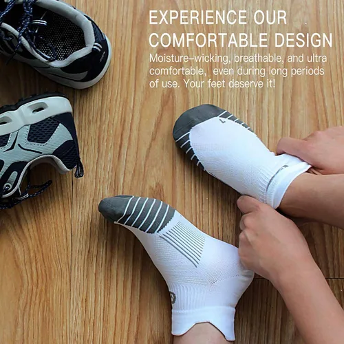 Miniatura 6 de PAPLUS Ankle Compression Sock for Men and Women 246 Pairs Low Cut Compression Running Sock with Ankle Support