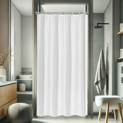 Miniatura 11 de AooHome - Forro para cortina de ducha, Tela, Gris claro