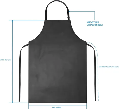 Miniatura 2 de Gotega Waterproof Rubber Vinyl Apron Adjustable Dishwasher Apron - Apron for Women Men Heavy Duty Work Apron