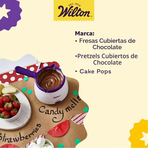 Miniatura 5 de Wilton Candy Melts Olla para Derretir, Perfecta para Fresas y Cakepops, Capacidad de 2.5 Tazas, el Empaque Puede Variar