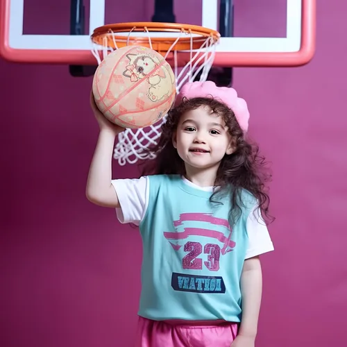 Miniatura 6 de Kuangmi Baloncesto para niños, tamaño juvenil 5 (27.5 pulgadas), tamaño infantil 4 (25.5 pulgadas), para niños y niñas, para interiores
