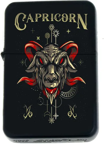 Miniatura 22 de Signos del zodiaco, símbolos del horóscopo, colección de iconos de astrología, infinito negro mate a prueba de viento, encendedores (Virgo) - Regalo