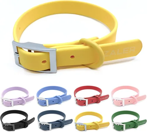 Miniatura 16 de ZALER Collar de perro impermeable, collares de perro ajustables a prueba de olores, fáciles de limpiar, collares suaves y cómodos para perros Verde