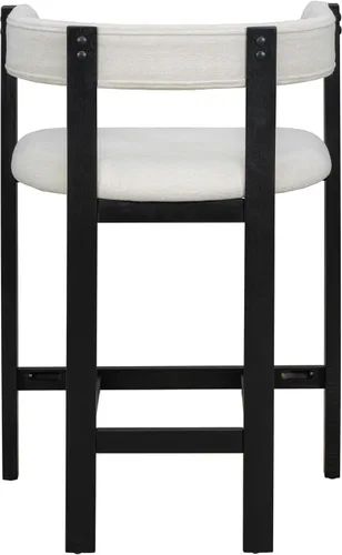 Miniatura 9 de Christopher Knight Home Rylan - Juego de 2 taburetes tapizados de tela moderna en forma de U para comedor, altura de encimera, taburete de madera