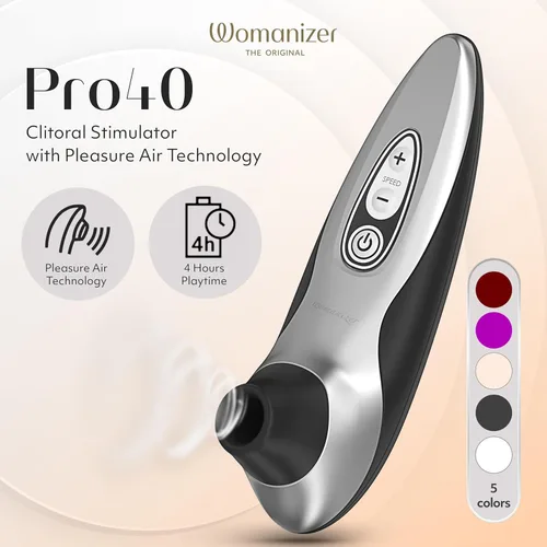 Miniatura 2 de Womanizer Pro40 - Potenciador del placer sensual. Negro