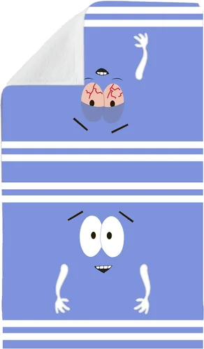 Toalla de South Park | Toalla de mano Toallín | Toalla de playa Southpark pequeña | Regalo de "¿Quieres subir?" | 58x34.3 centímetros | Con licencia