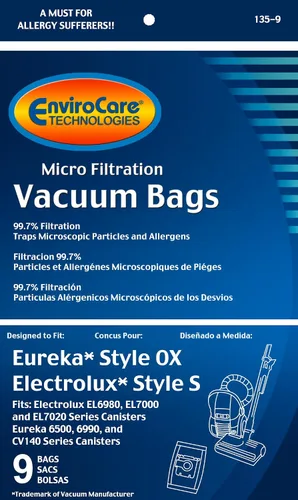 Miniatura 2 de EnviroCare Bolsas de polvo de repuesto para aspiradora de microfiltración para electrolux Harmony/Oxygen Style S y Eureka Botes estilo S, paquete