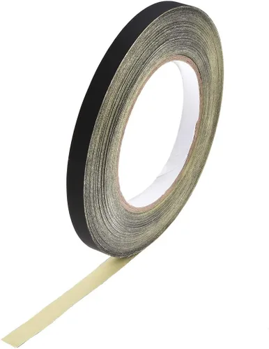 uxcell Cinta de tela de acetato de 0.394 in para portátil reparación de guitarra eléctrica auto cinta adhesiva de alta temperatura negro 98.4