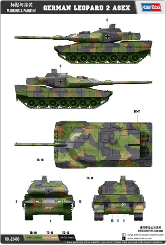 Miniatura 3 de Hobby Boss Leopard 2 A6EX - Kit de construcción para modelo de vehículo